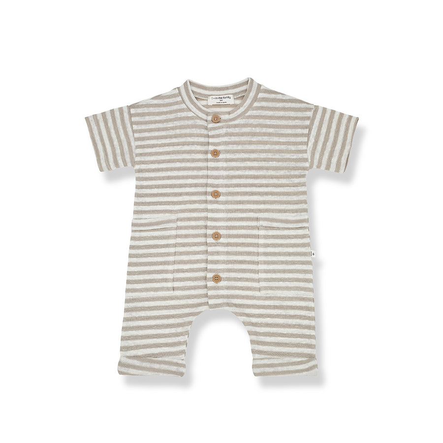 1+ in the family Claudio Jumpsuit - Beige-Ivory-Bodysuits- | Natural Baby Shower