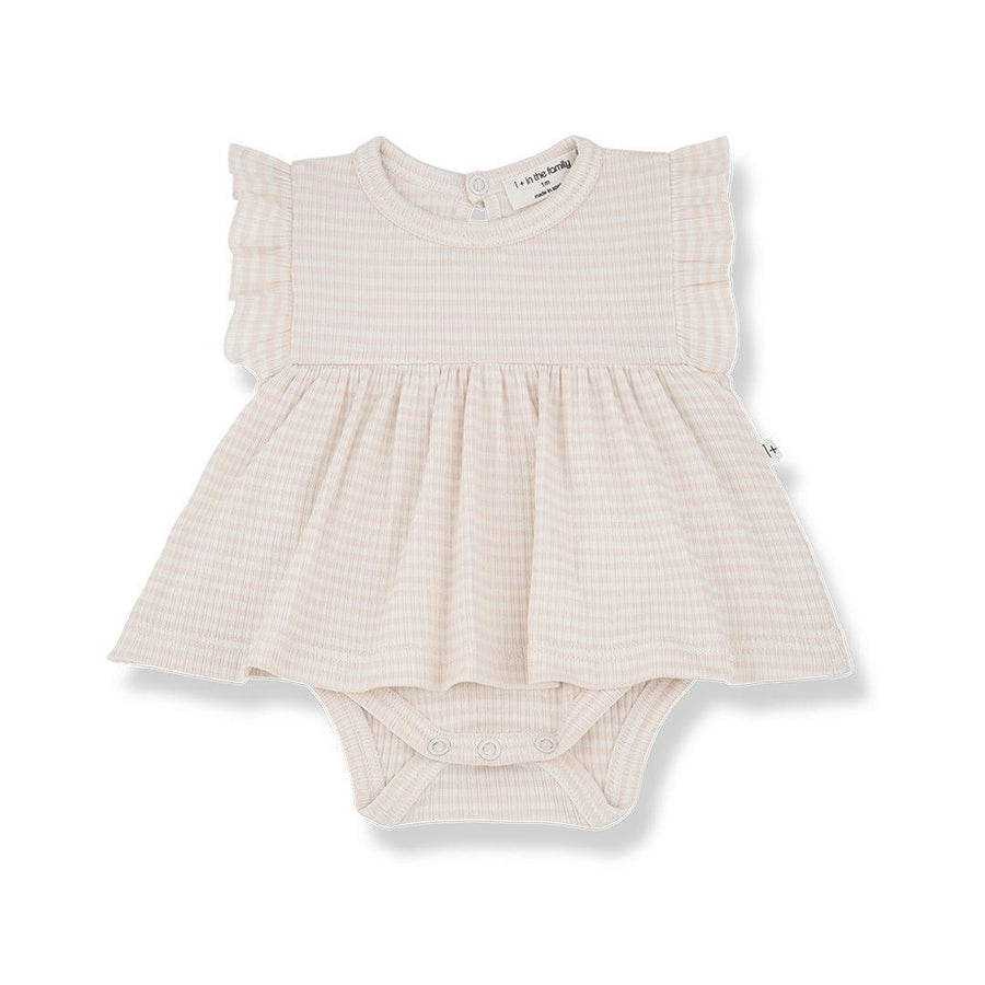 1+ in the family Dolca Dress - Nude-Dresses-Nude-3m | Natural Baby Shower