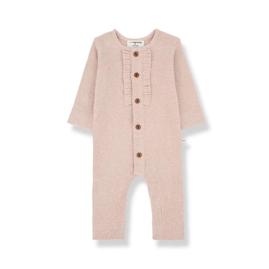 1+ In The Family Elsa Jumpsuit - Nude-Bodysuits-Nude-12m | Natural Baby Shower