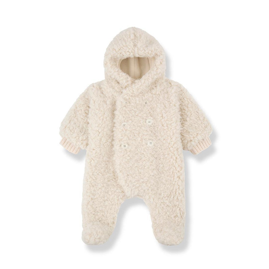 1+ In The Family Floriane Polar Suit - Ecru-Pramsuits-Ecru-3m | Natural Baby Shower