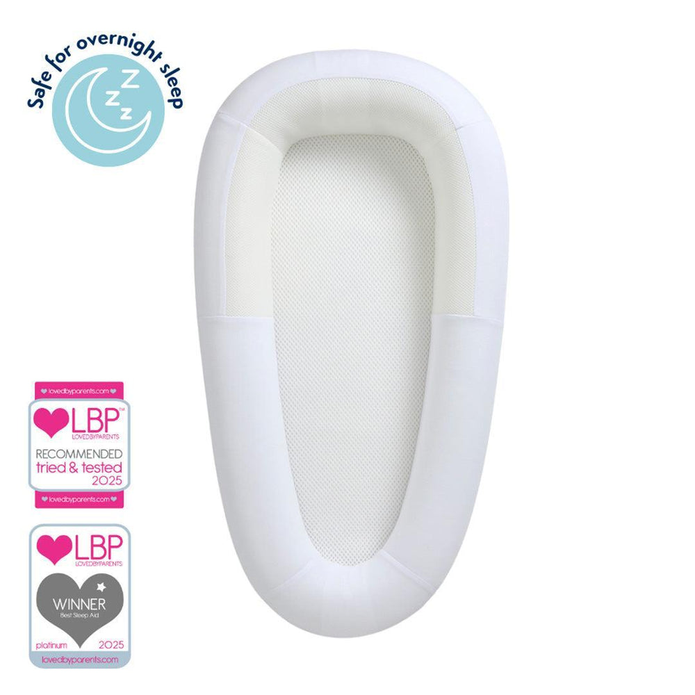 Purflo Sleep Tight Baby Bed - Soft White-Baby Nests- | Natural Baby Shower