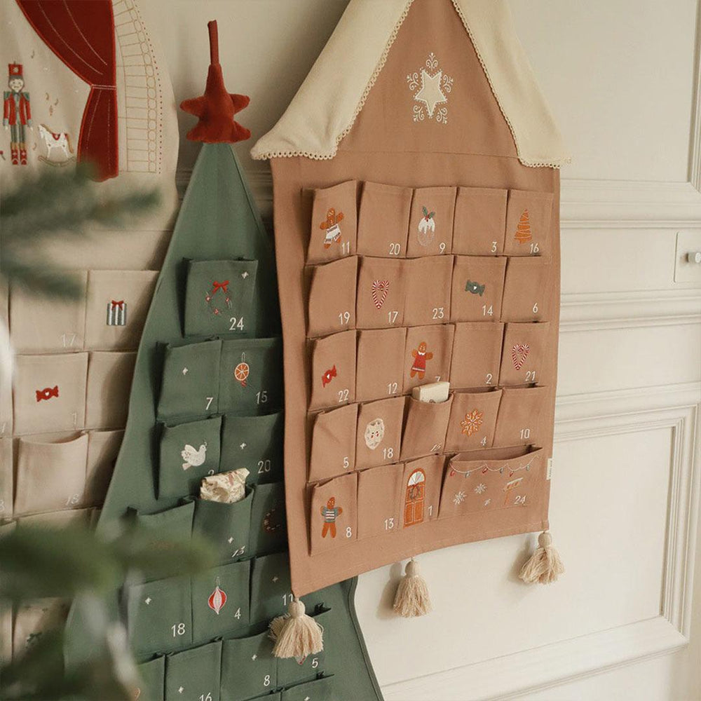 Avery Row Gingerbread House Advent Calendar-Seasonal Decorations- | Natural Baby Shower