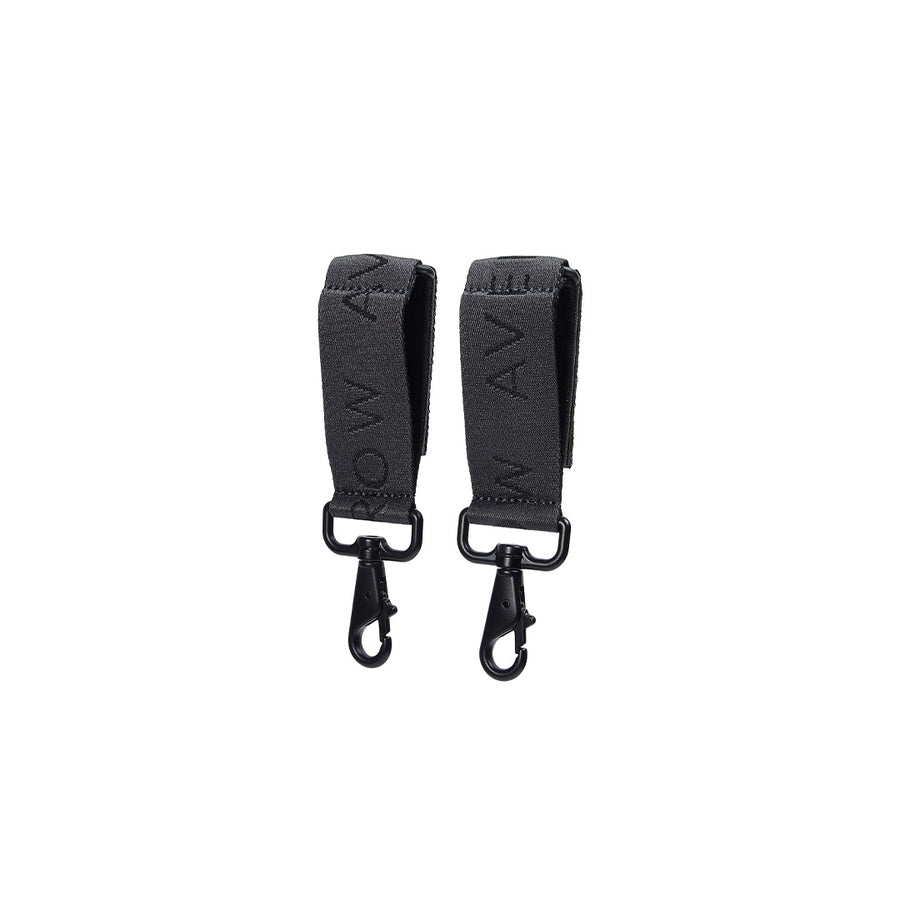 Avery Row Logo Pram Bag Clips - Soft Black-Stroller Clips-Soft Black- | Natural Baby Shower