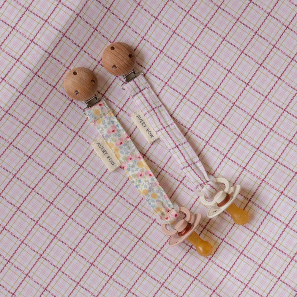 Avery Row Pacifier Holder - Wildflower Garden-Pacifier Holders-Wildflower Garden-One Size | Natural Baby Shower