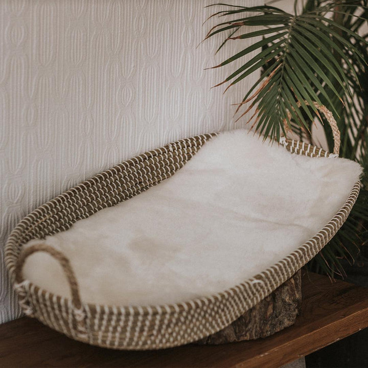 Baa Baby Ivory Bassinet Liner - Ivory-Changing Liners-Ivory-70x30 | Natural Baby Shower