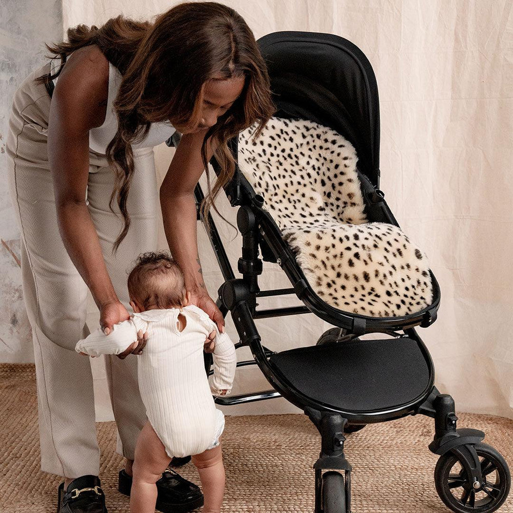 Baa Baby Buggy Style Liner - Leopard Print-Seat Liners-Leopard Print- | Natural Baby Shower