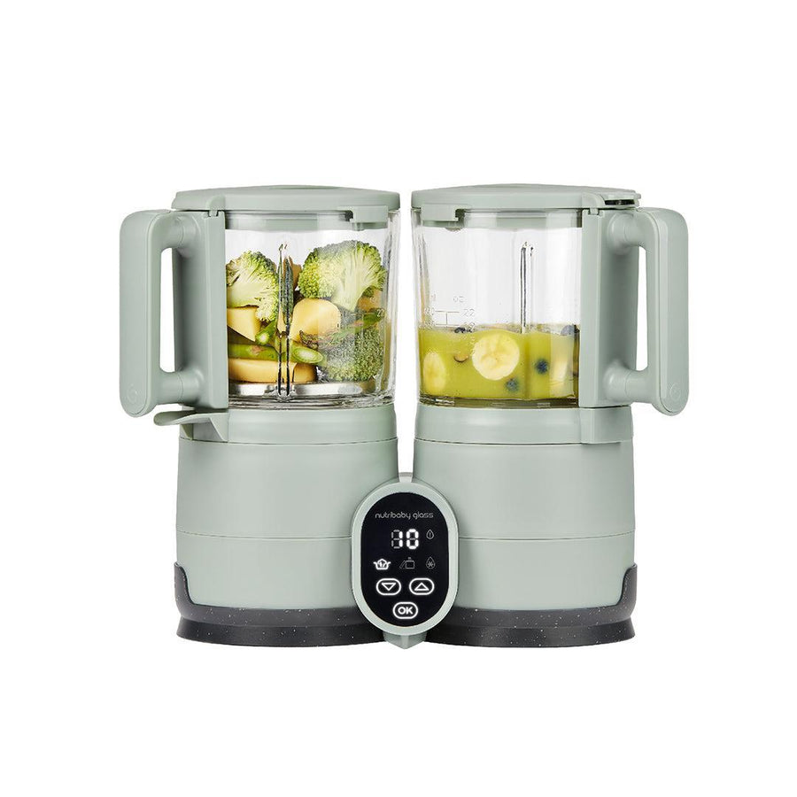 Babymoov Nutribaby Glass Baby Food Maker - Green-Food Processors-Green- | Natural Baby Shower
