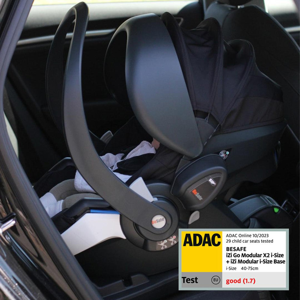 BeSafe iZi Go Modular X2 i-Size Car Seat + Modular Base Bundle - Black-Car Seat Bundles- | Natural Baby Shower