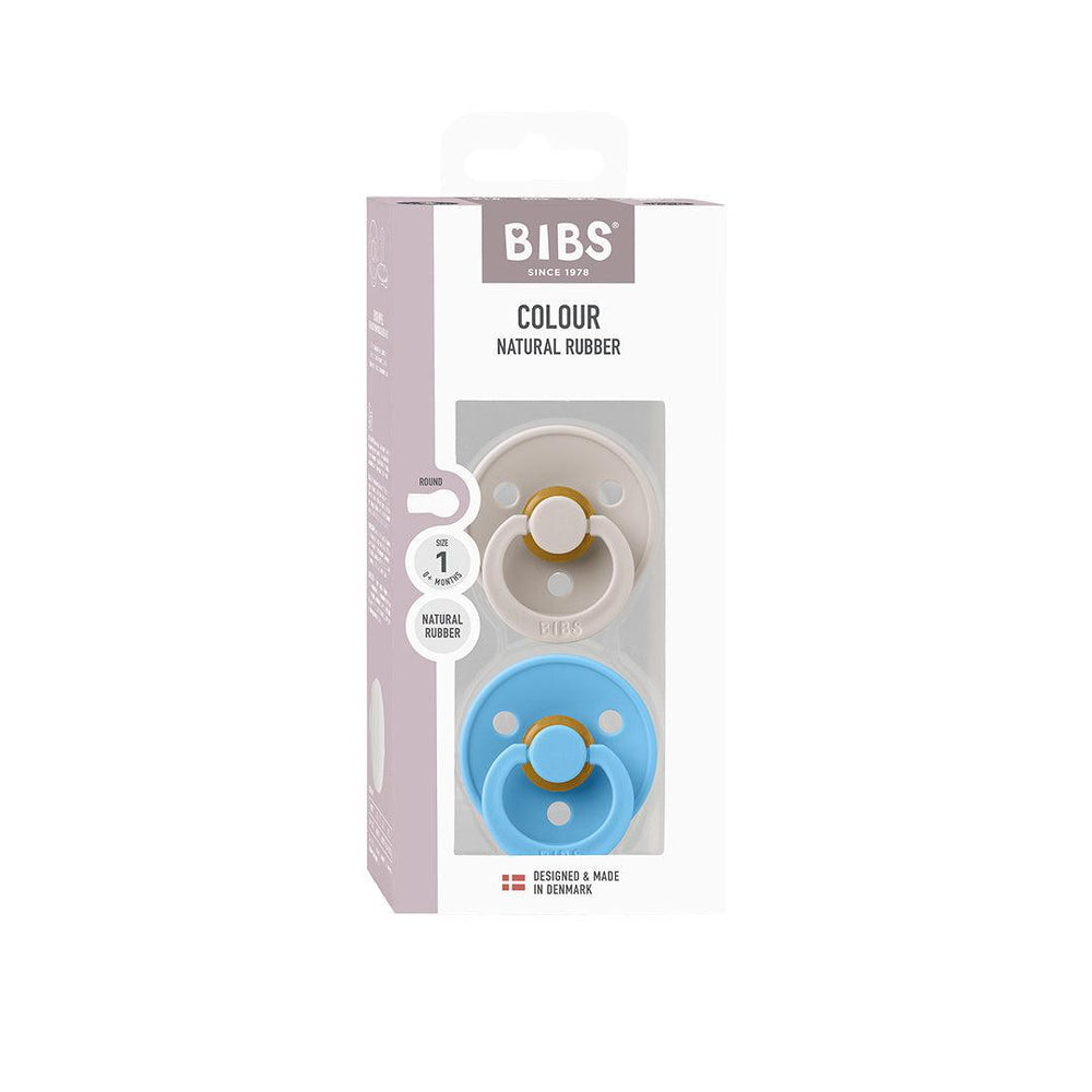 BIBS Pacifier Colour 2 Pack - Mushroom/Breeze-Pacifiers-Mushroom Breeze-1 | Natural Baby Shower
