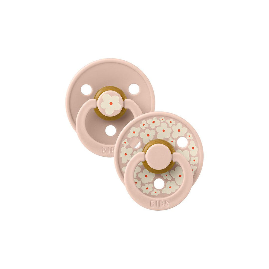 BIBS Studio Latex Pacifier - 2 Pack - Blush Mix - Jasmine-Pacifiers- | Natural Baby Shower