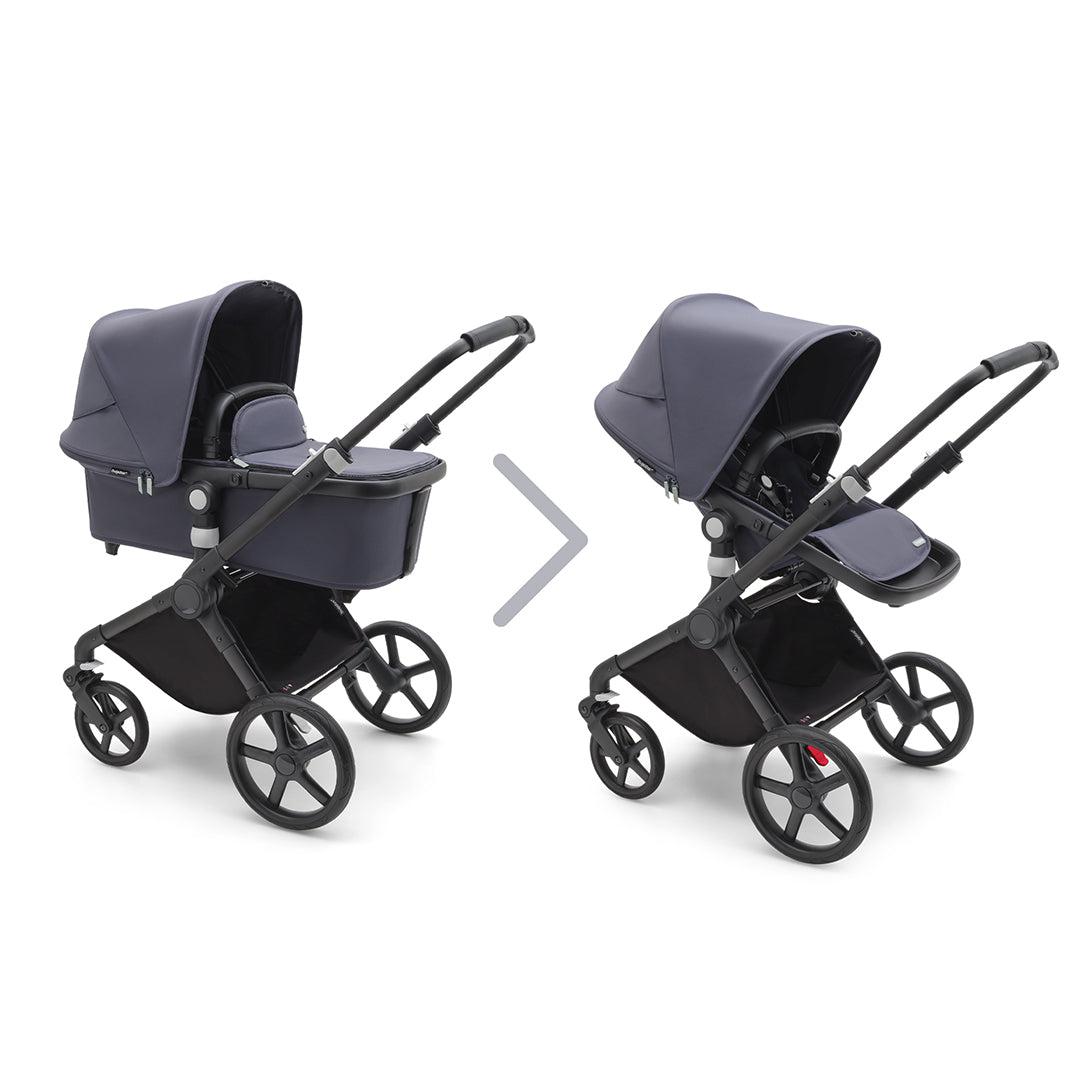 Bugaboo Fox Cub Complete Pushchair + Turtle Travel System - Stormy Blue-Travel Systems-Stormy Blue-No Base | Natural Baby Shower