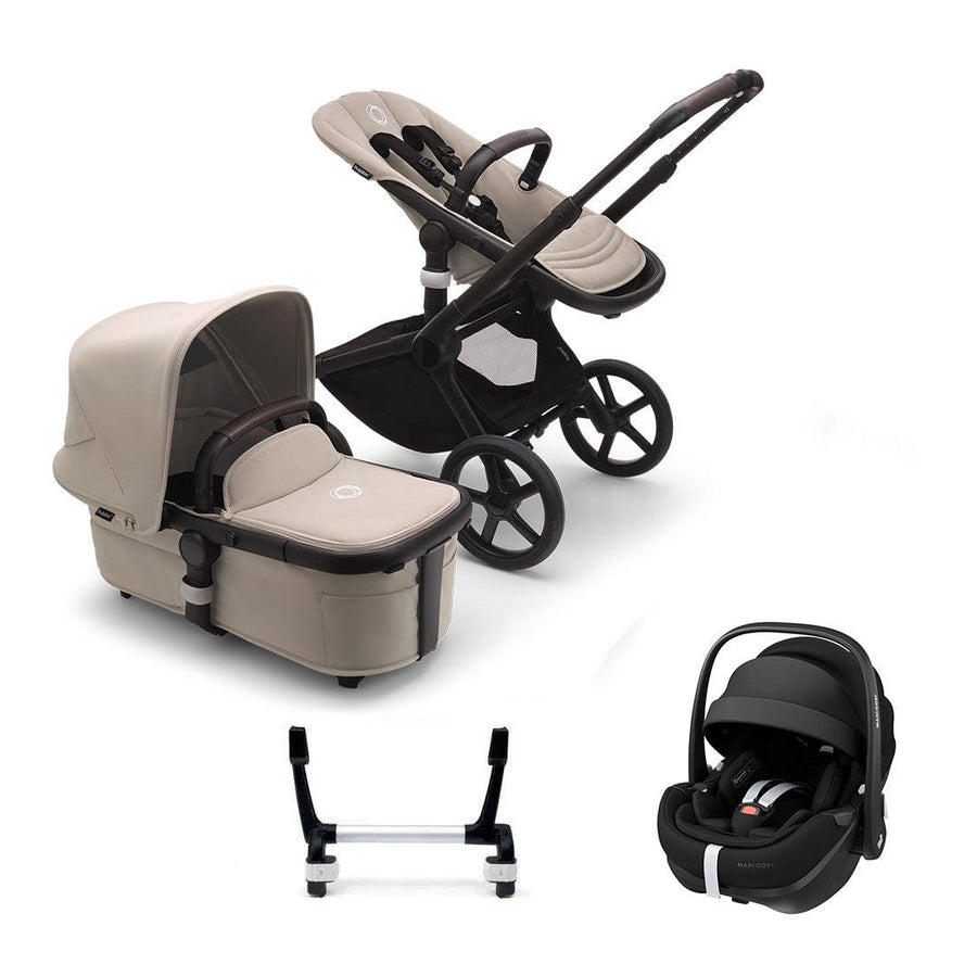 Bugaboo Donkey 5 Complete Mono Pushchair + Pebble 360 Pro Travel System - Desert Taupe-Travel Systems-No Base- | Natural Baby Shower