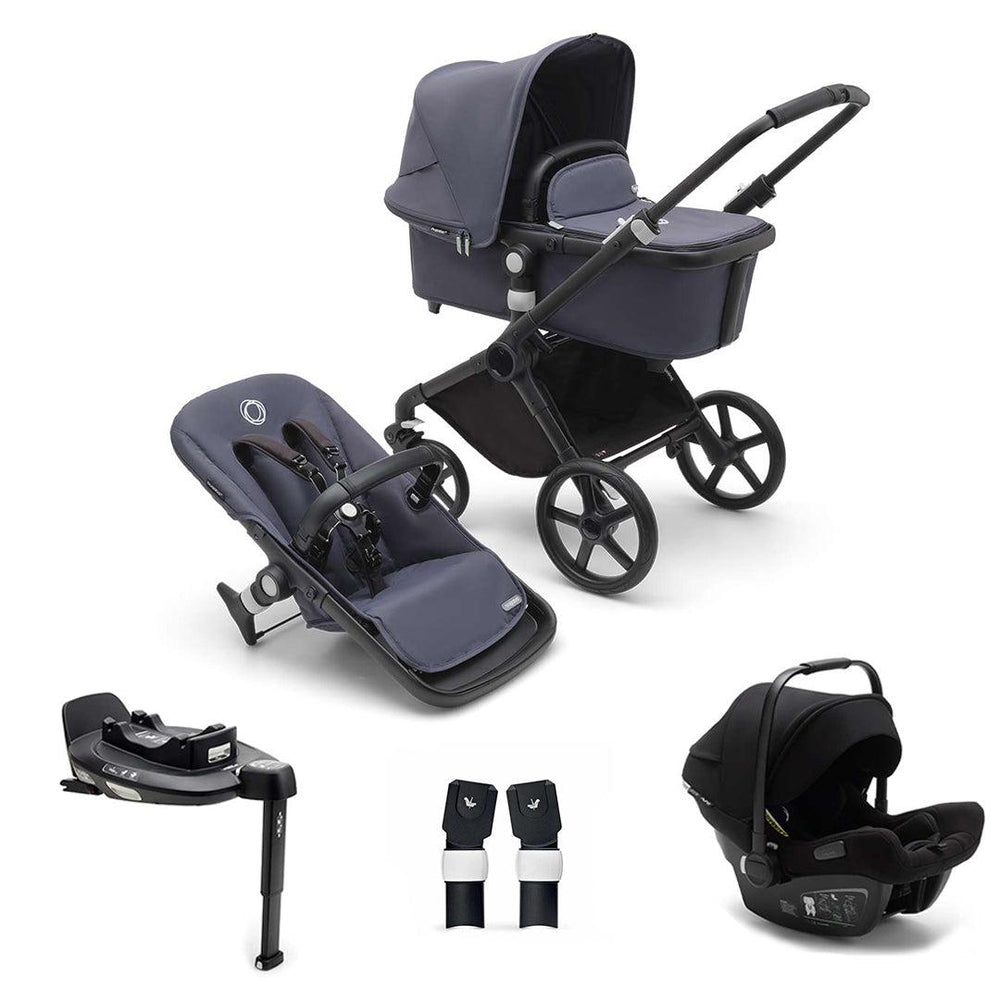 Bugaboo Fox Cub Complete Pushchair + Turtle Travel System - Stormy Blue-Travel Systems-Stormy Blue-No Base | Natural Baby Shower