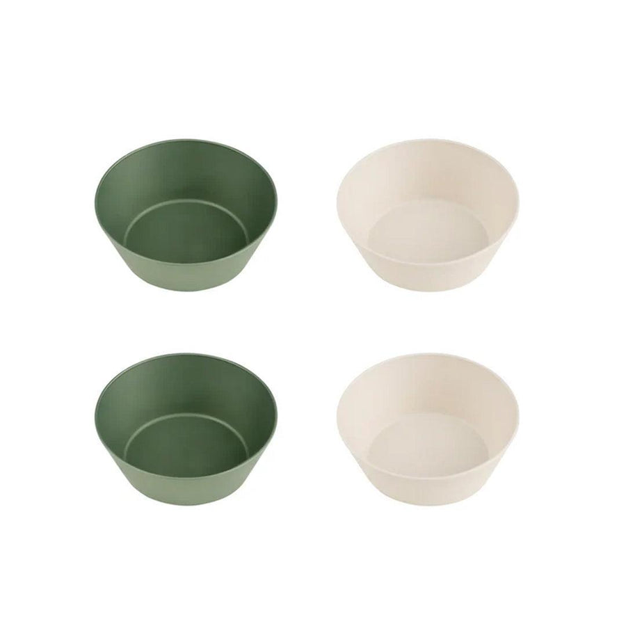 Citron ECO set of 4 Bowls - Green / Cream-Bowls-Green / Cream- | Natural Baby Shower