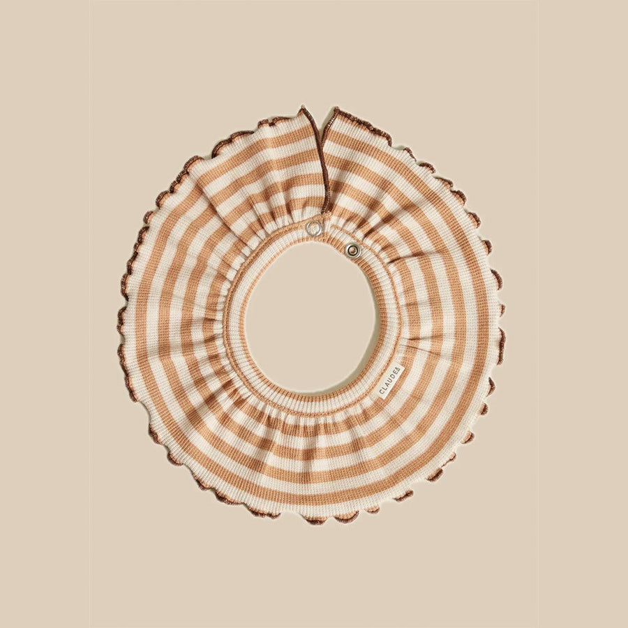 Claude & Co Bobbi Clay Stripe Collar - Clay-Bibs-Clay- | Natural Baby Shower