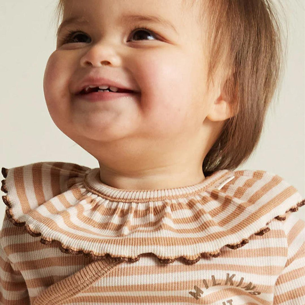 Claude & Co Bobbi Clay Stripe Collar - Clay-Bibs-Clay- | Natural Baby Shower