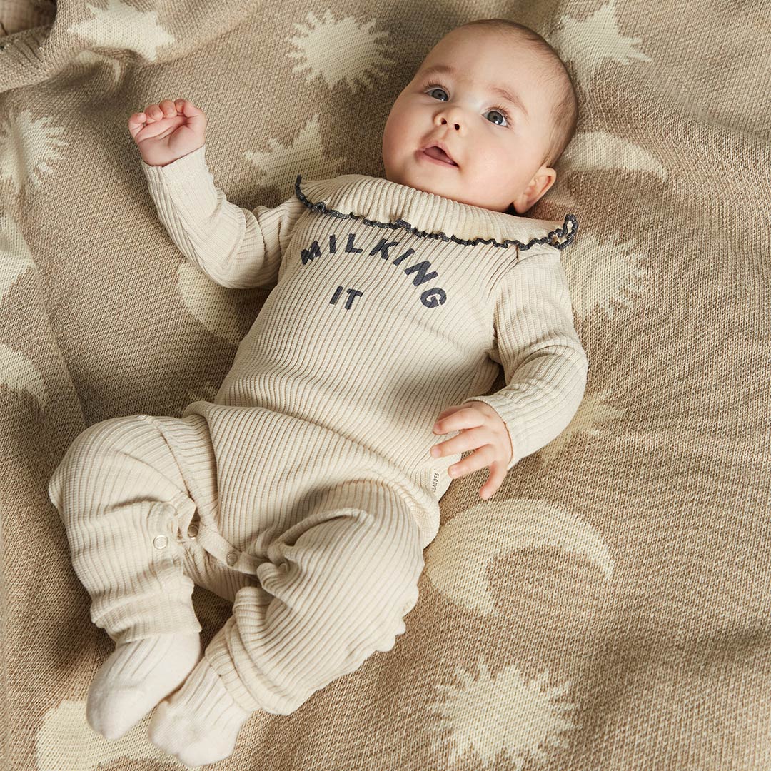 Claude & Co Cozmo Moon Star Neutral Blanket-Blankets-One Size- | Natural Baby Shower