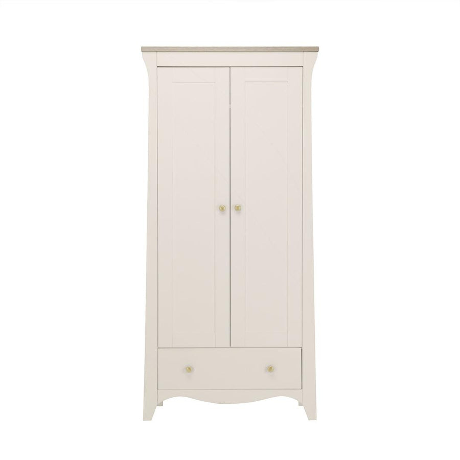 CuddleCo Clara 2-Door Double Wardrobe - Cashmere-Wardrobes-Cashmere- | Natural Baby Shower