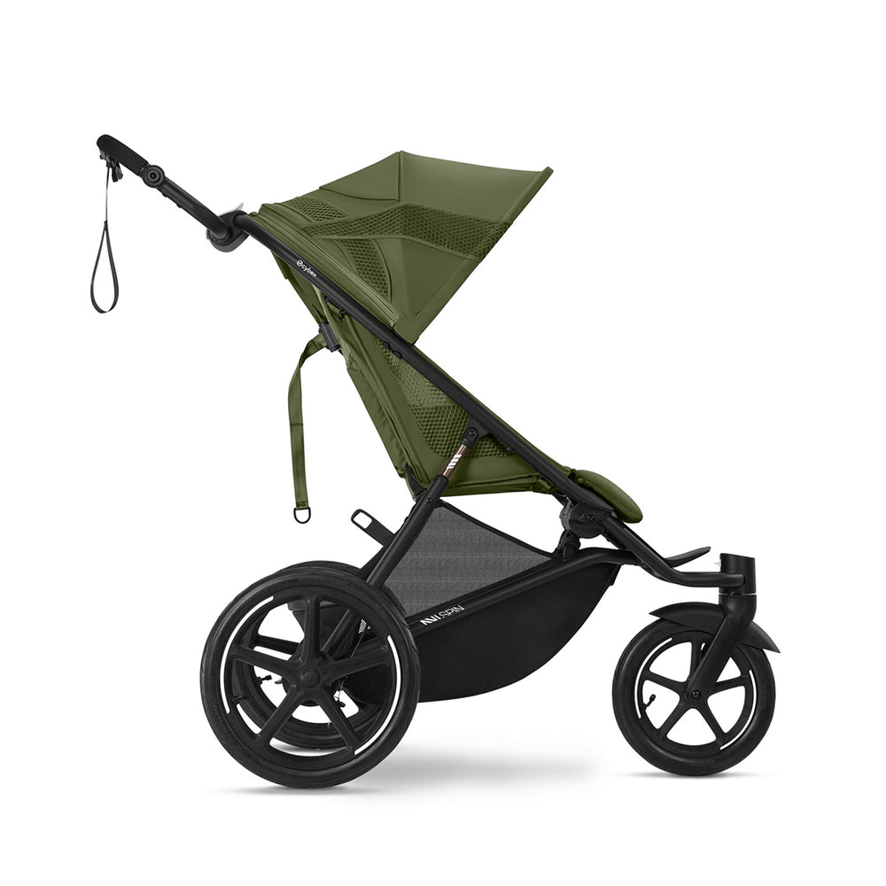 CYBEX Avi Spin Stroller - Moss Green-Strollers-Moon Black- | Natural Baby Shower