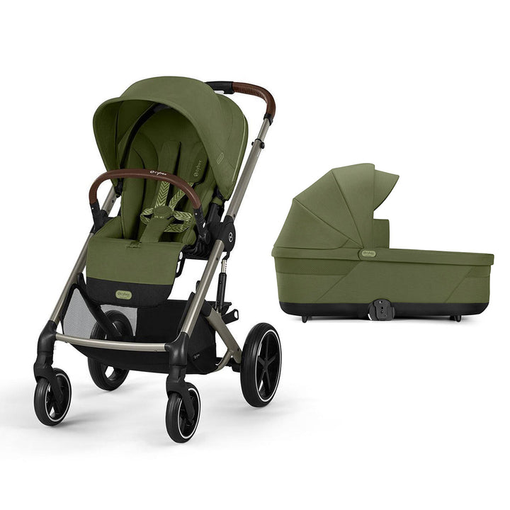 Cybex Balios S Lux Pushchair - Moss Green-Strollers-Moss Green-Khaki-Taupe | Natural Baby Shower