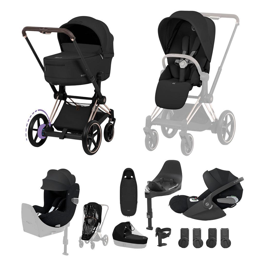 cybex priam vs e priam Cybex e-Priam Ultimate Birth & Beyond Bundle