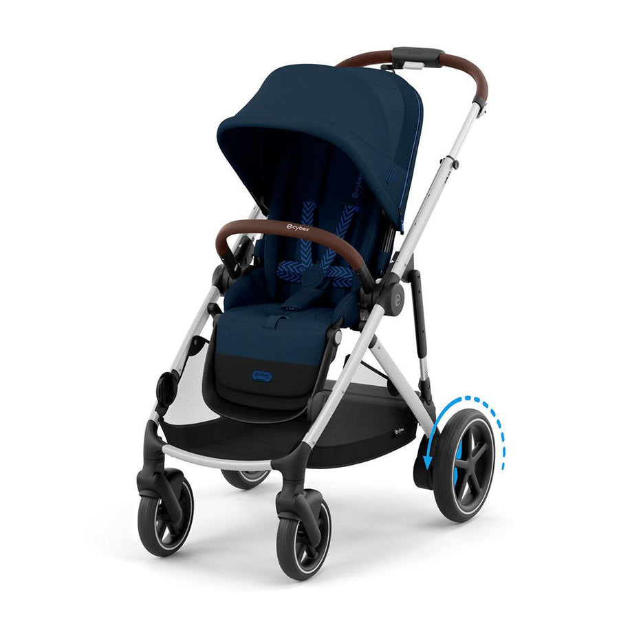 CYBEX e-Gazelle S Pushchair - Ocean Blue-Strollers-Ocean Blue- | Natural Baby Shower