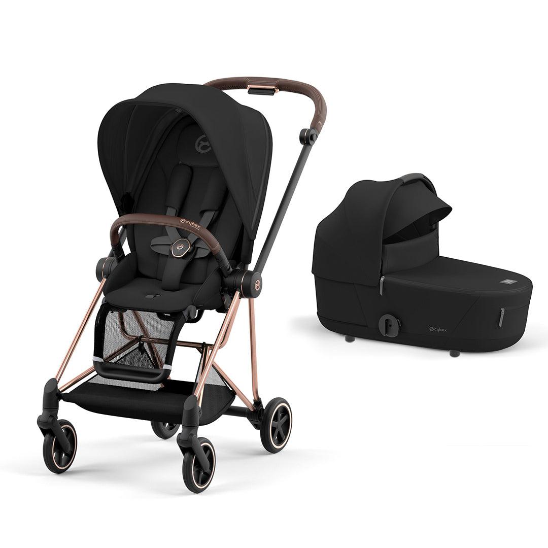 CYBEX Mios Pushchair - Sepia Black-Strollers-Sepia Black/Rose Gold-Lux | Natural Baby Shower