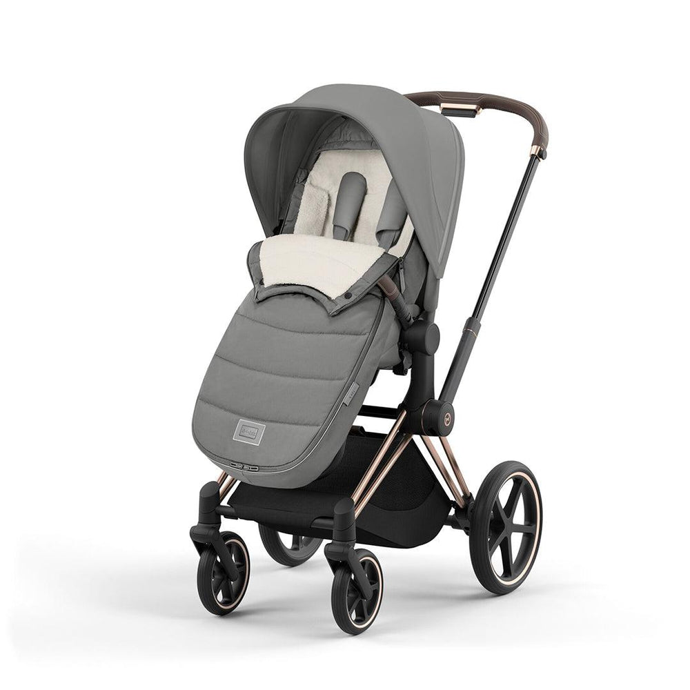 CYBEX Platinum Footmuff - Mirage Grey (2023)-Footmuffs- | Natural Baby Shower