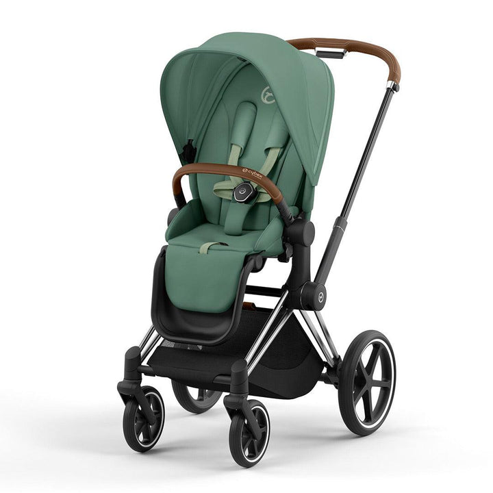 CYBEX Priam Pushchair - Leaf Green-Strollers-Leaf Green/Chrome & Brown-No Carrycot | Natural Baby Shower