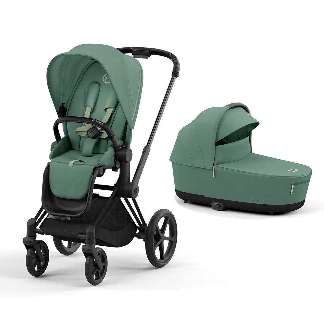 CYBEX Priam Pushchair - Leaf Green-Strollers-Leaf Green/Matt Black-Lux Carrycot | Natural Baby Shower