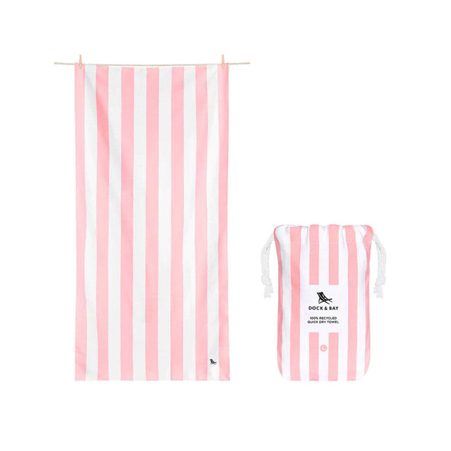 Dock & Bay Beach Towel - Malibu Pink-Beach Towels-Malibu Pink-Large | Natural Baby Shower