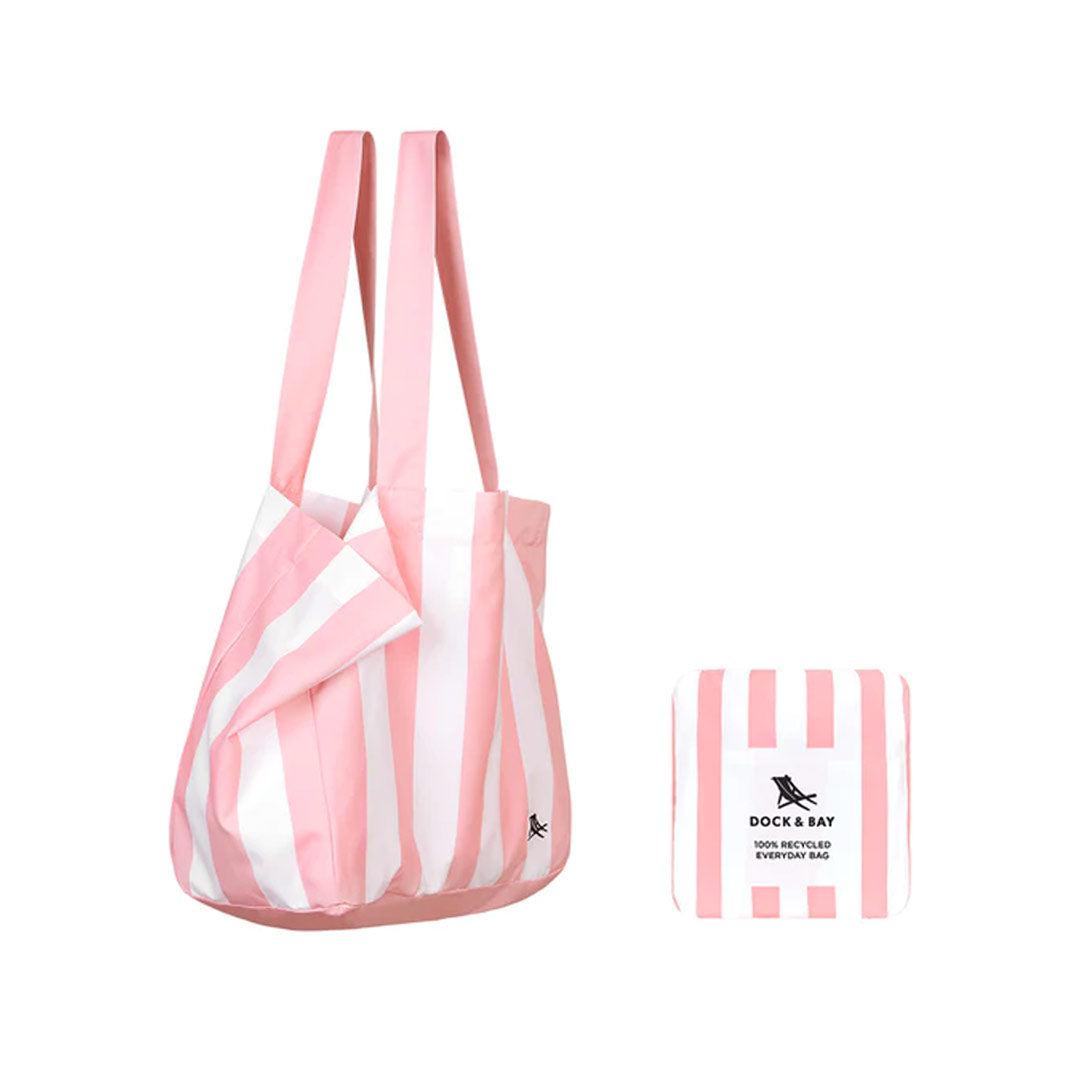 Dock Bay Everyday Foldable Bag Malibu Pink Natural Baby Shower