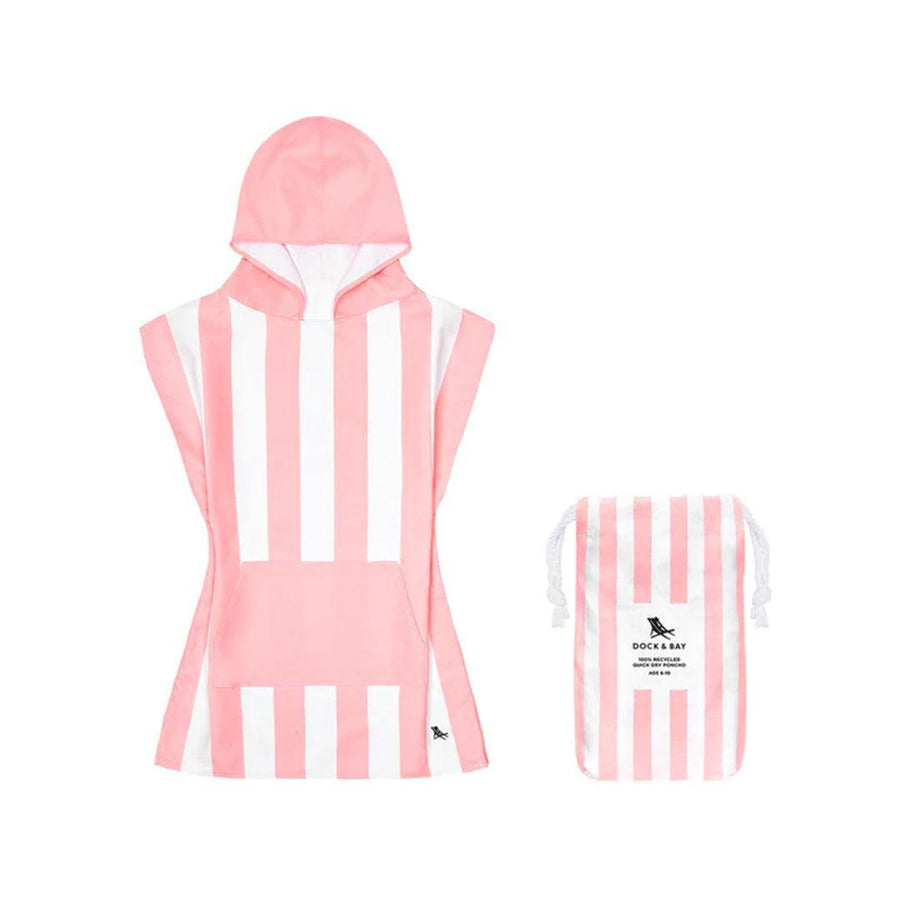 Dock & Bay Kid's Beach Poncho - Malibu Pink-Ponchos-Malibu Pink-3-5y | Natural Baby Shower