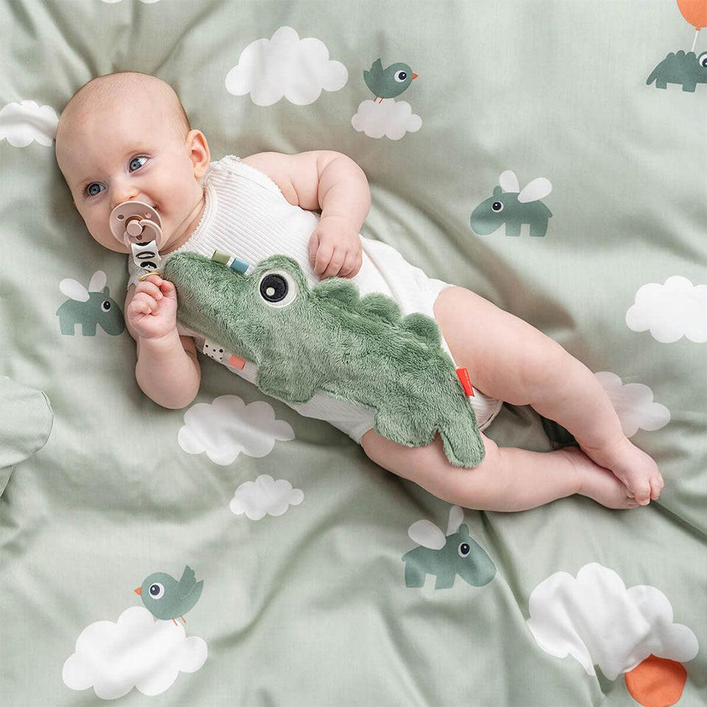Done by Deer Cozy Friend - Green - Croco-Comforters-Croco Green- | Natural Baby Shower