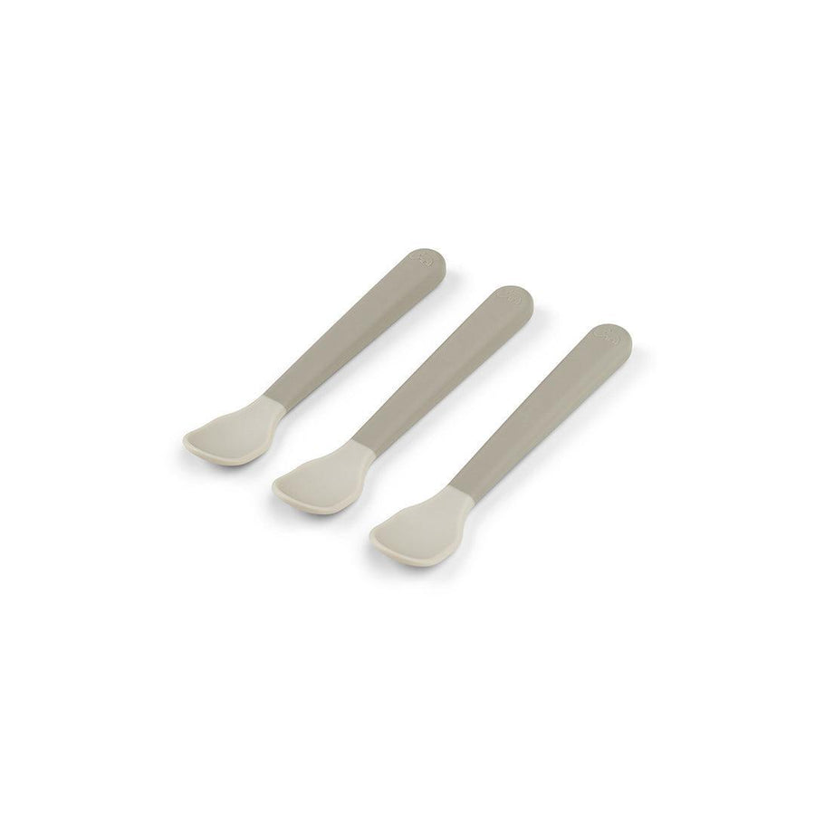 Done By Deer Foodie Easy-Grip Baby Spoon 3 Pack - Sand-Cutlery-Sand- | Natural Baby Shower