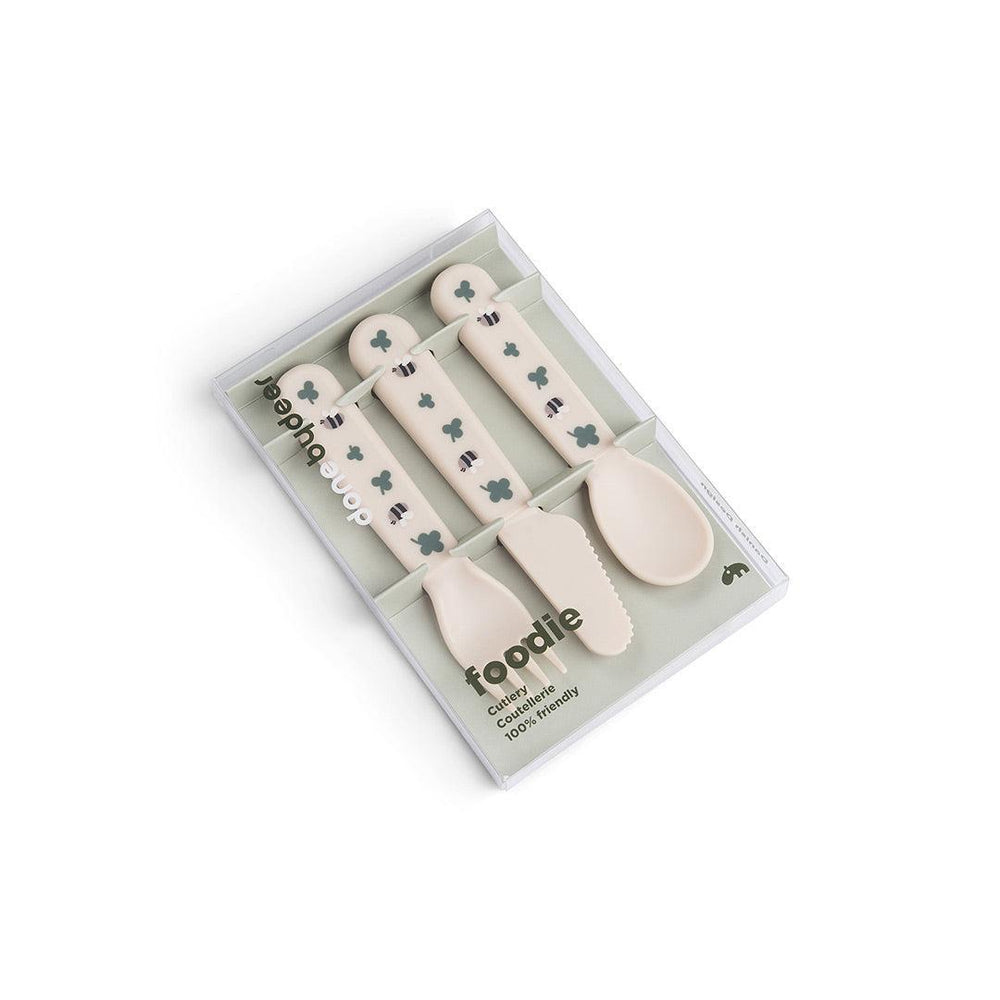 Done By Deer Foodie Cutlery Set - Tiny Farm Sand-Cutlery-Tiny Farm Sand- | Natural Baby Shower