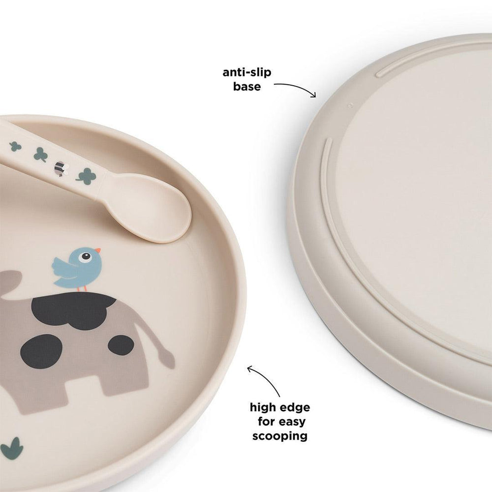 Done By Deer Foodie Plate - Tiny Farm Sand-Plates-Tiny Farm Sand- | Natural Baby Shower