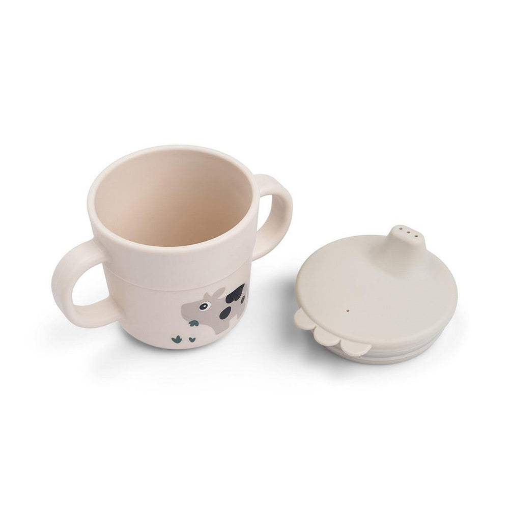 Done By Deer Foodie Spout Cup - Tiny Farm Sand-Sippy Cups-Tiny Farm Sand- | Natural Baby Shower