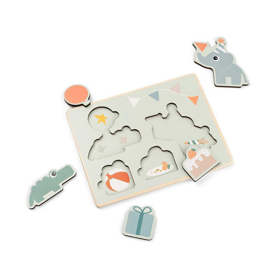 Done By Deer First Layer Puzzle - Celebration Colour Mix-Puzzles + Games-Celebration Colour Mix- | Natural Baby Shower