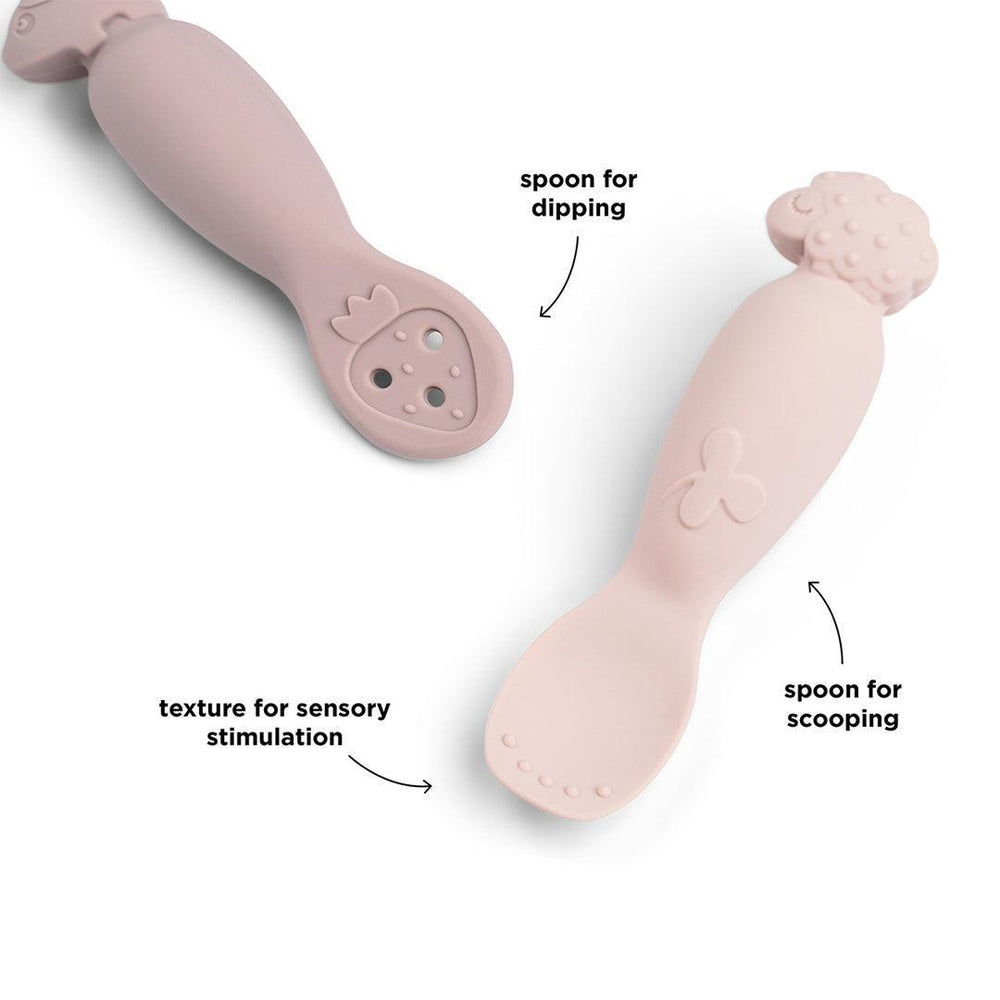 Done By Deer Learning Spoon Set - Tiny Farm Powder-Cutlery-Tiny Farm Powder- | Natural Baby Shower