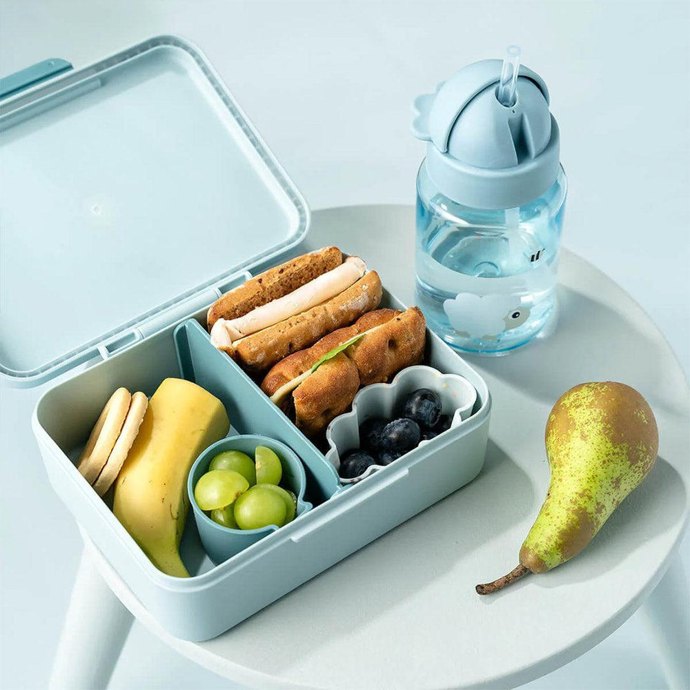 Done by Deer Lunch box w/divider - Tiny Farm Blue-Lunch Boxes-Tiny Farm Blue-One Size | Natural Baby Shower