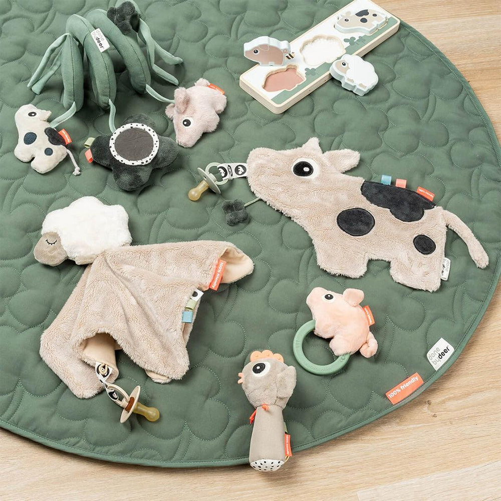 Done By Deer Activity Spiral - Tiny Farm Green-Pram Toys-Tiny Farm Green- | Natural Baby Shower