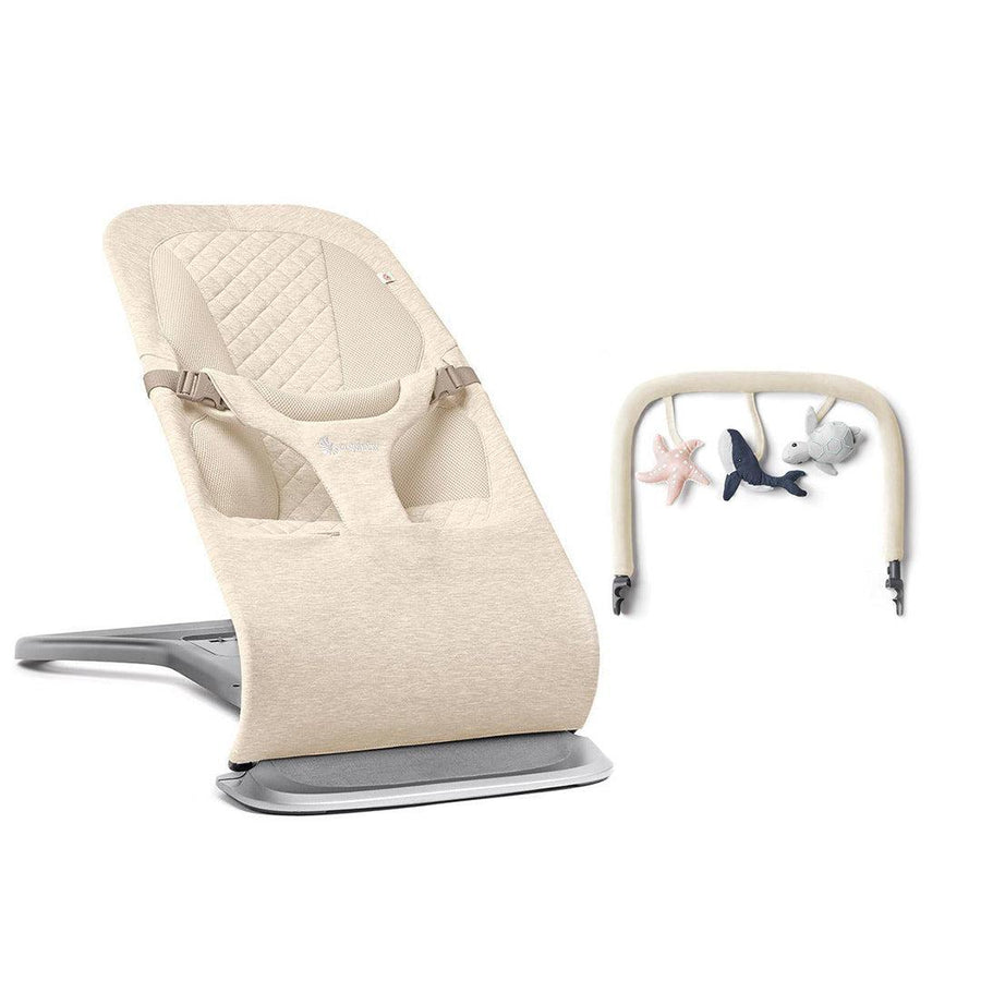 Ergobaby Evolve Baby Bouncer - Cream-Baby Bouncers-Ocean Wonders- | Natural Baby Shower