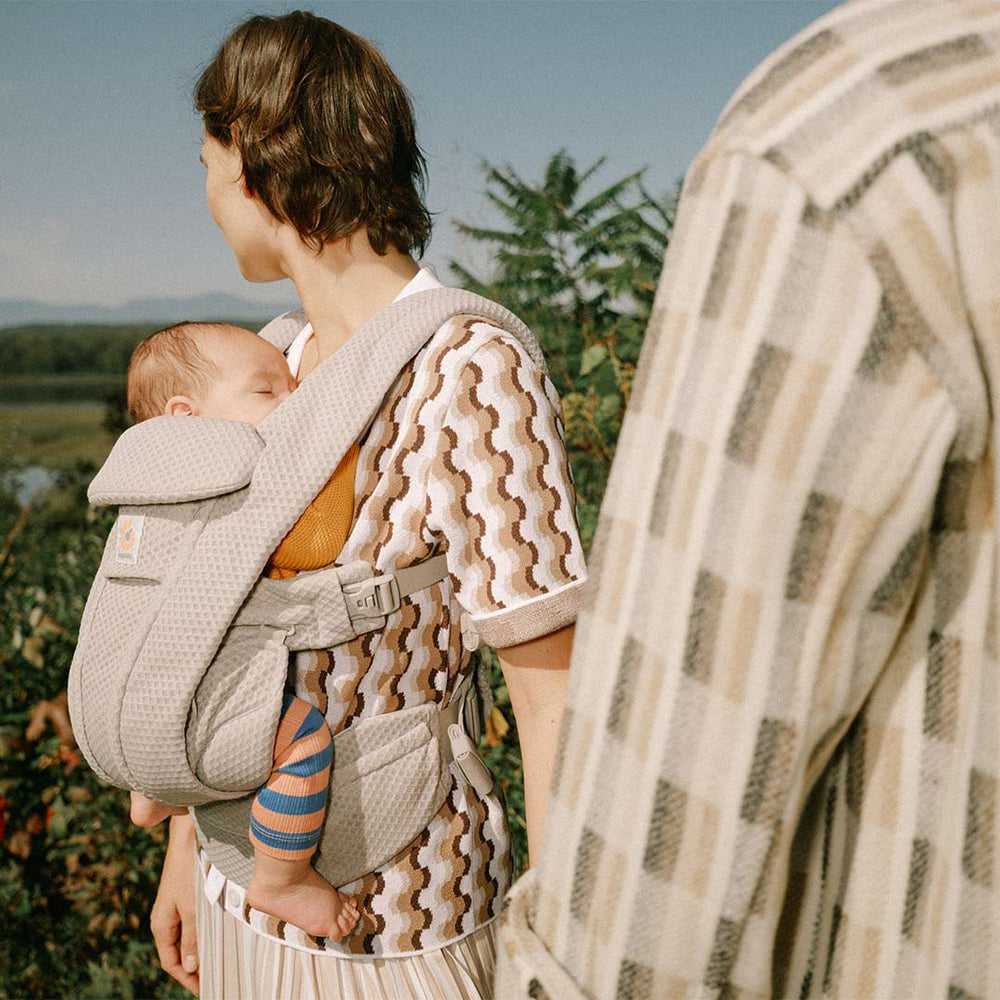 Ergobaby Omni Deluxe Mesh - Pearl Grey-Baby Carriers-Pearl Grey- | Natural Baby Shower