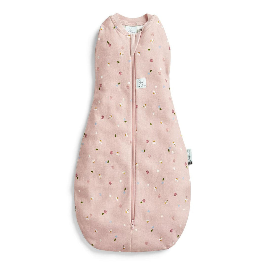 ergoPouch Organic All Year Cocoon Swaddle Sleeping Bag - 1 Tog - Daisies-Sleeping Bags- | Natural Baby Shower