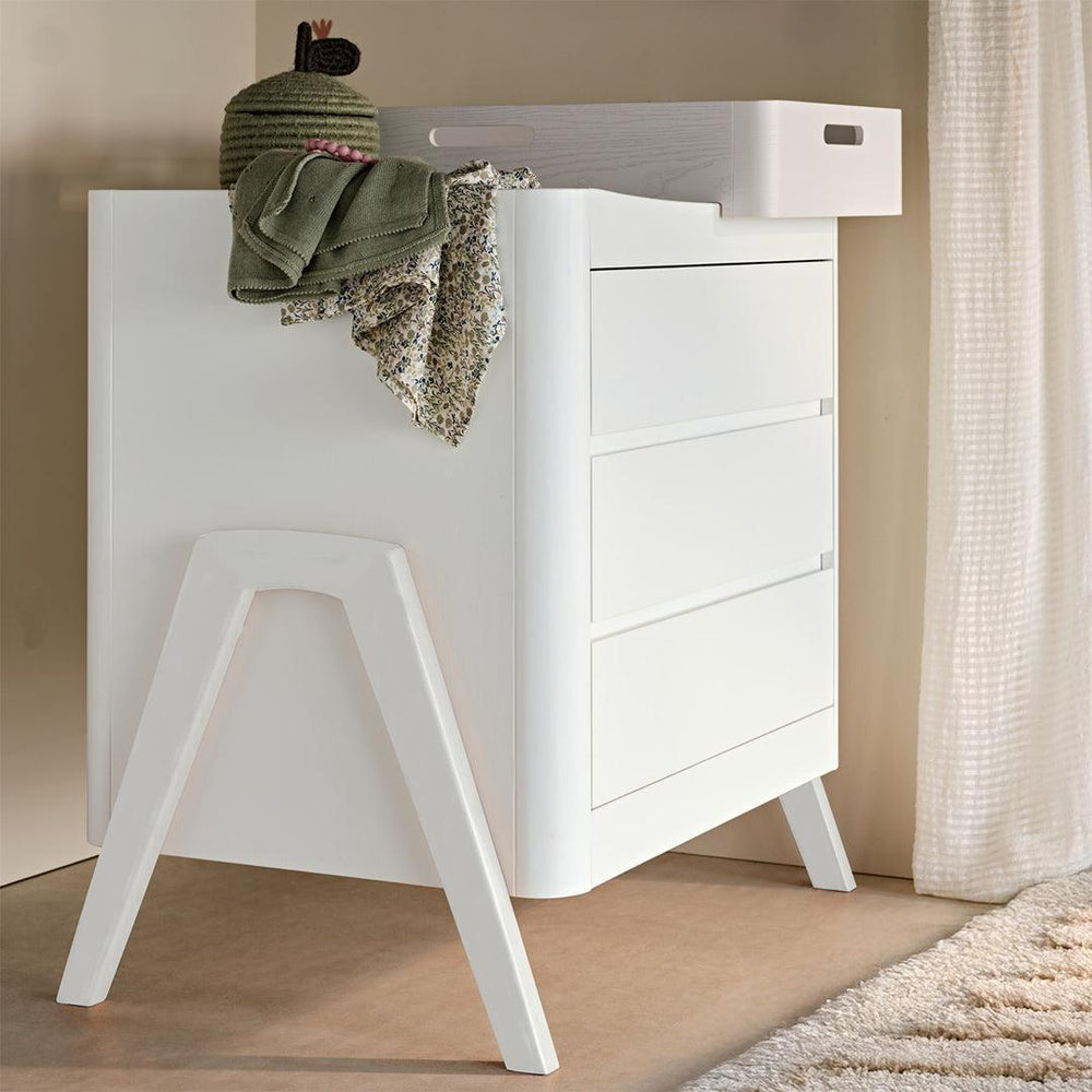 Gaia Baby Hera Dresser 'Studio Edit' - White-Changing Units-White- | Natural Baby Shower