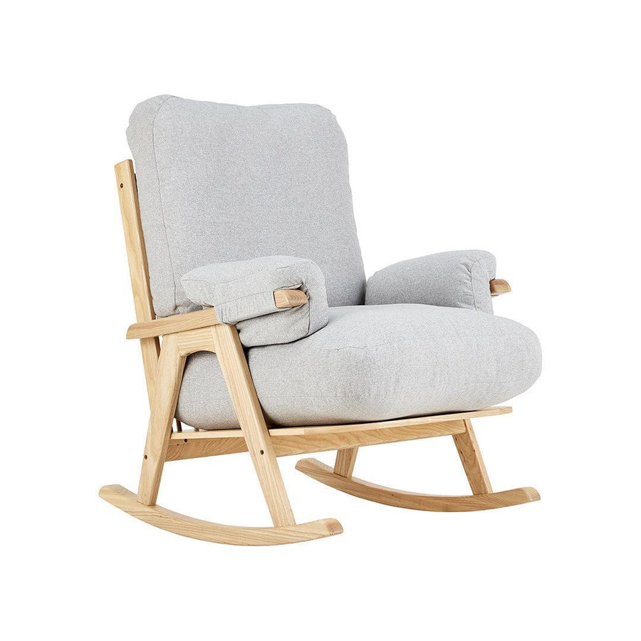 Gaia Hera Rocking Chair - Natural Oak + Dusk-Feeding Chairs- | Natural Baby Shower