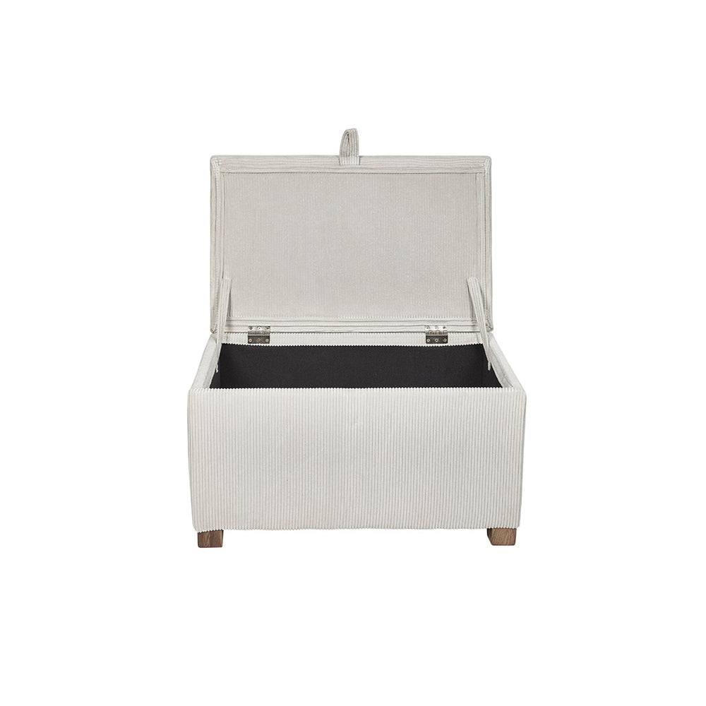 Gaia Baby Serena Footstool - Ecru Corduroy-Footstools-Ecru Corduroy- | Natural Baby Shower
