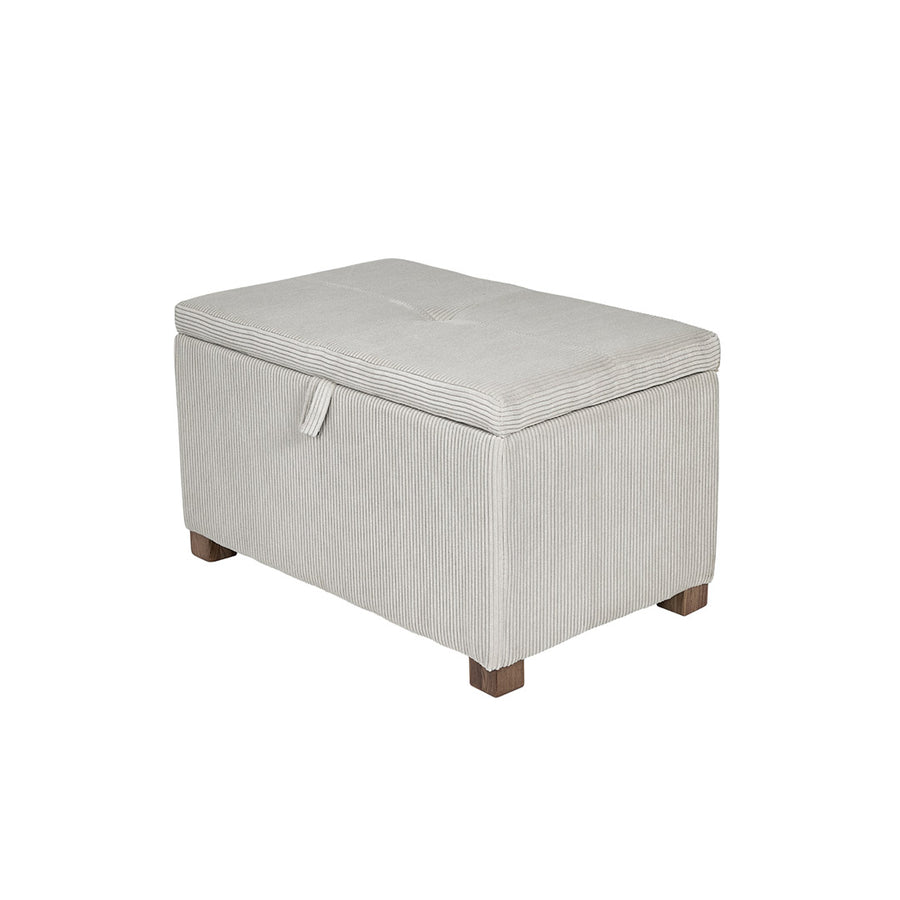 Gaia Baby Serena Footstool - Ecru Corduroy-Footstools-Ecru Corduroy- | Natural Baby Shower