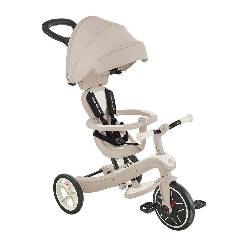 Globber Explorer Eco Trike 4 in 1 Scooter - Coconut-Scooters-Coconut- | Natural Baby Shower